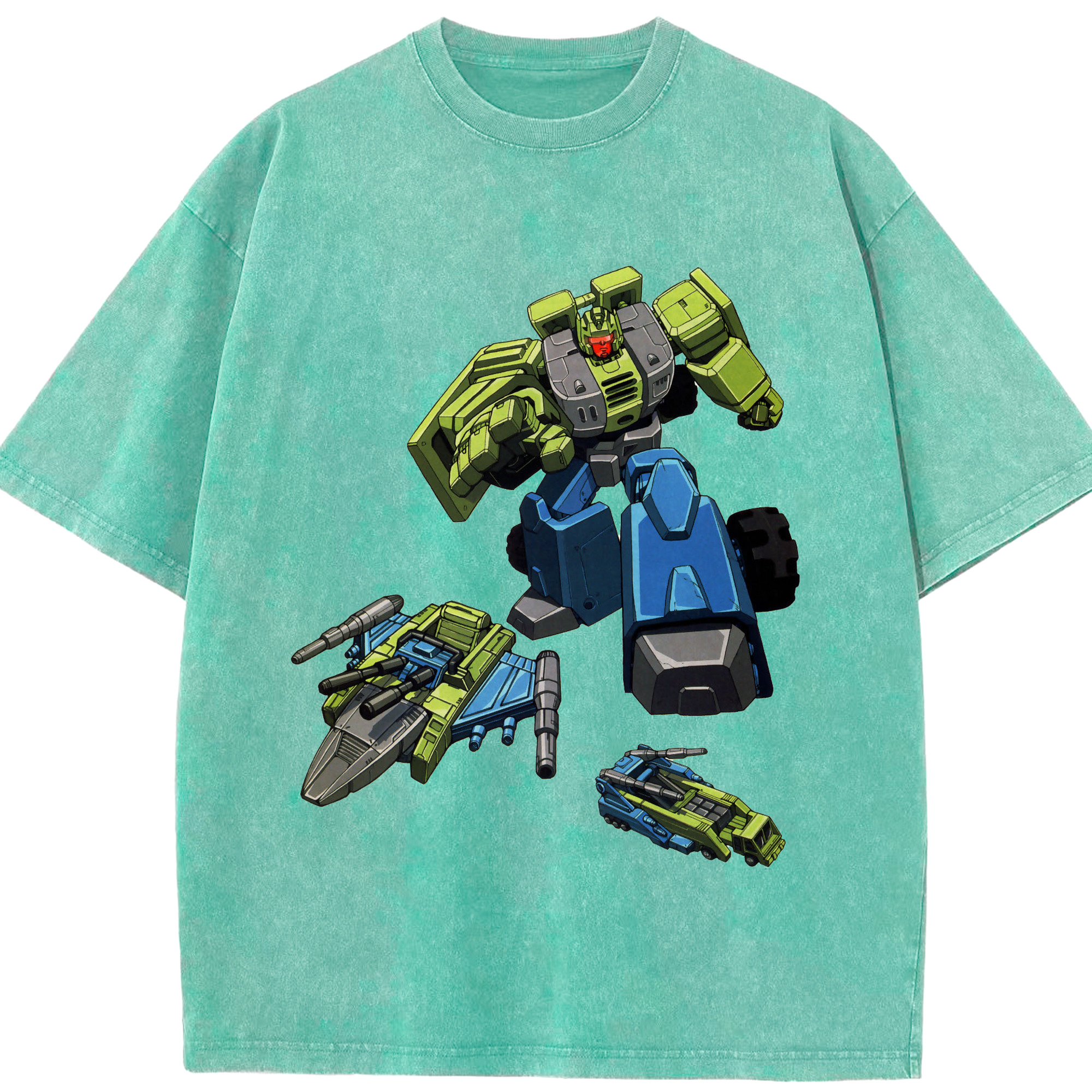 （画像用）  綿100% ヴィンテージ風 半袖Tシャツ（フロントプリント）